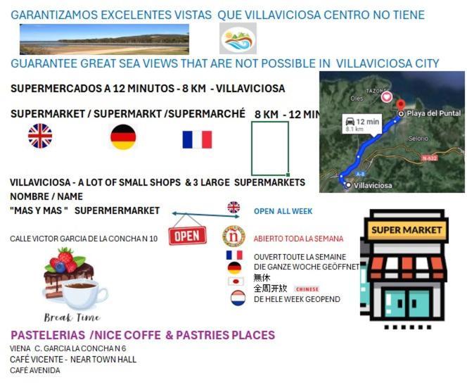 Playa Del Puntal Villaviciosa Asturias Lujo Primera Linea Playa エクステリア 写真